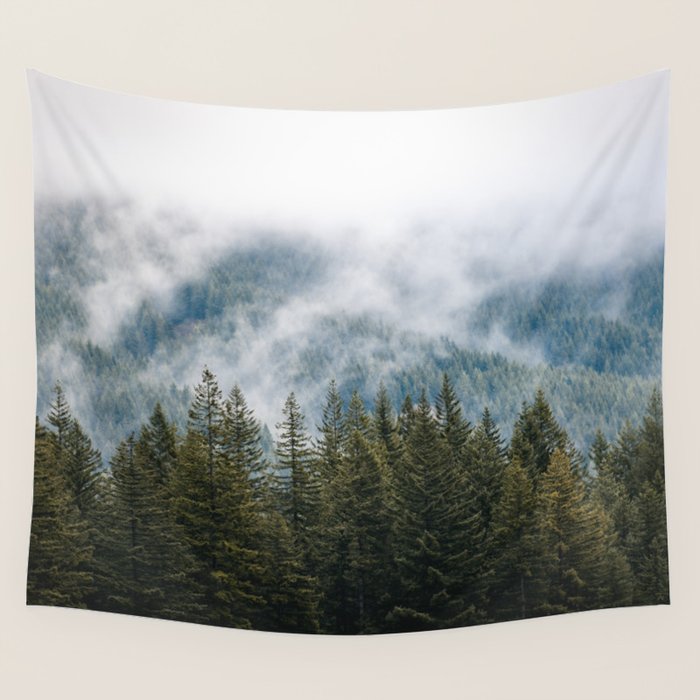 PNW Forest Adventure - Nature Photography Wall Tapestry Gallery Image 4
