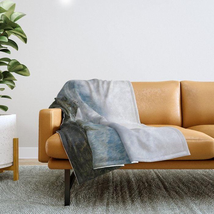 PNW Forest Adventure - Nature Photography Throw Blanket Gallery Image 1