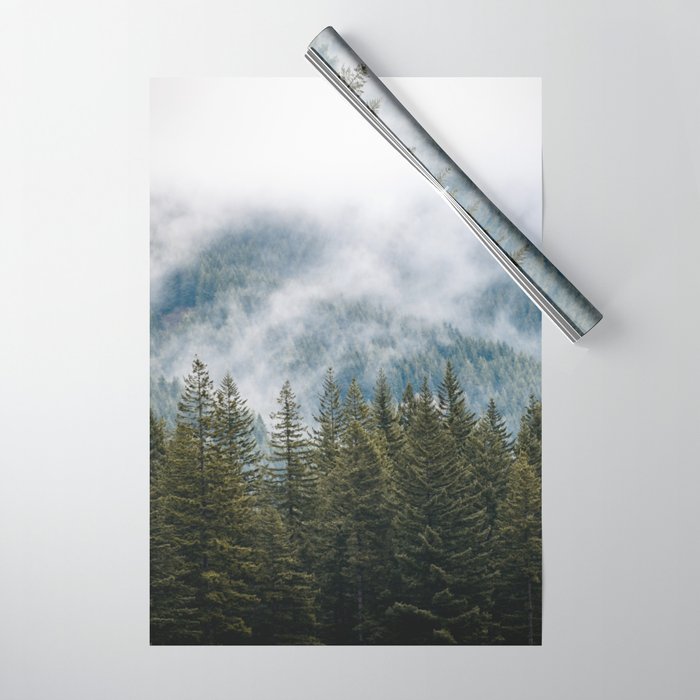 PNW Forest Adventure - Nature Photography Wrapping Paper Gallery Image 1