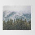 PNW Forest Adventure - Nature Photography Throw Blanket Gallery Image 2