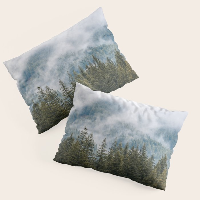 PNW Forest Adventure - Nature Photography Pillow Sham Gallery Image 1