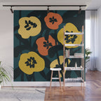Midnight Flowers Wall Mural Gallery Image 1