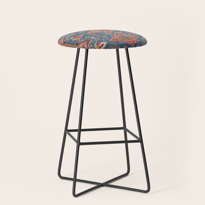 Blue Spring Tulips Stool Gallery Image 1