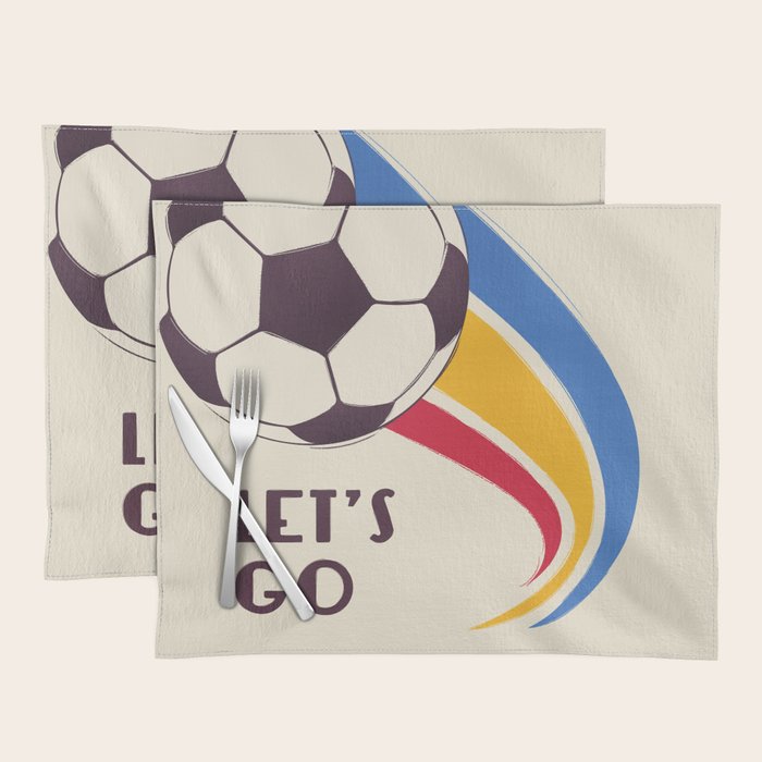 Let's Go - Soccer Illustration Placemat Gallery Image 1