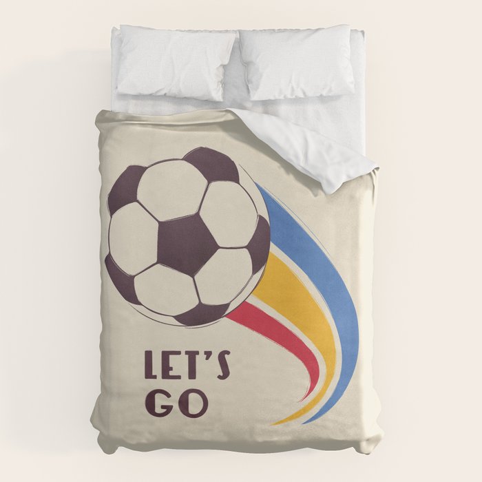 Let's Go - Soccer Illustration Duvet Cover Gallery Image 6