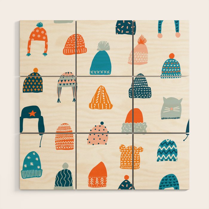 Winter hats Wood Wall Art Gallery Image 1