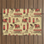 London English Bulldog Outdoor Rug Gallery Image 1