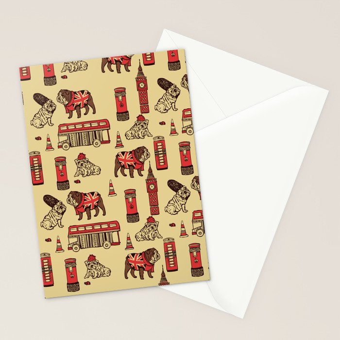London English Bulldog Stationery Card Gallery Image 2