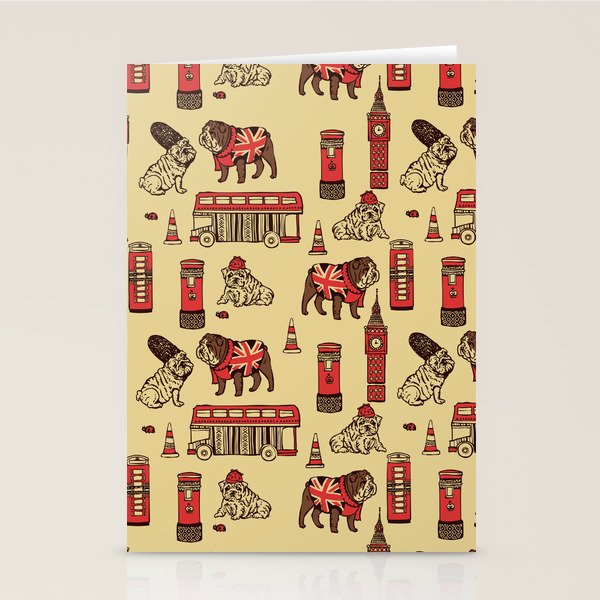 London English Bulldog Stationery Card Gallery Image 2