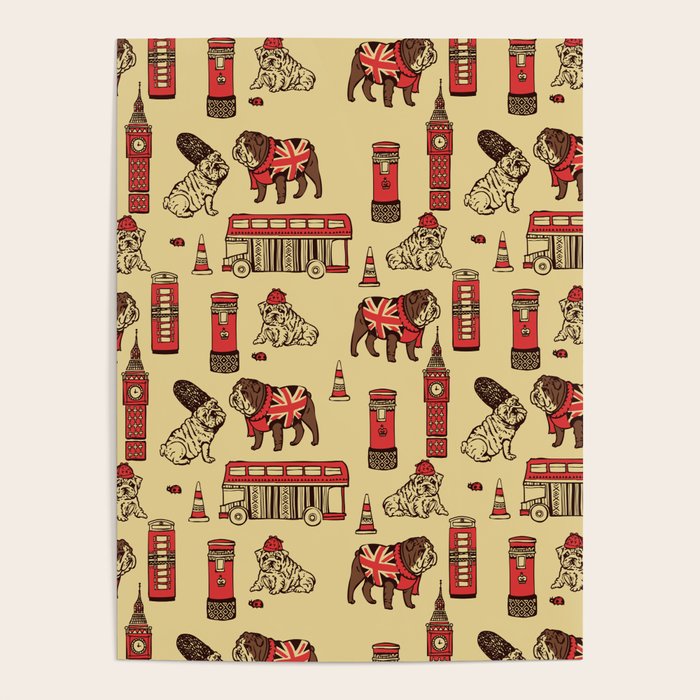 London English Bulldog Poster Gallery Image 1