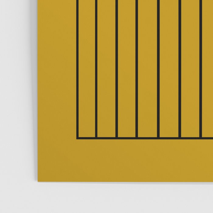 Minimal Arch VII Ochre Modern Geometric Lines Poster Gallery Image 3