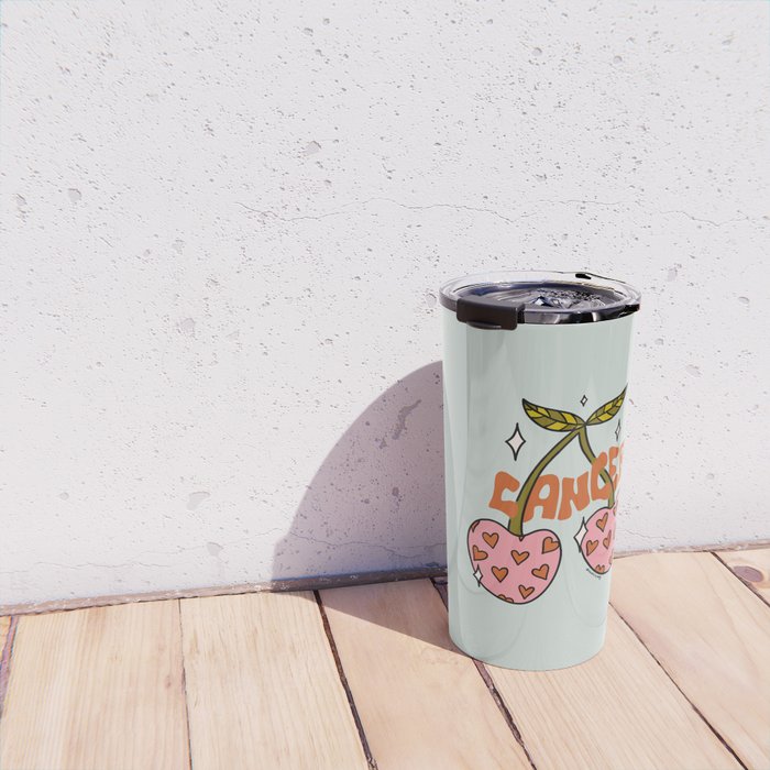 Cancer Zodiac Cherries Travel Mug Gallery Image 4