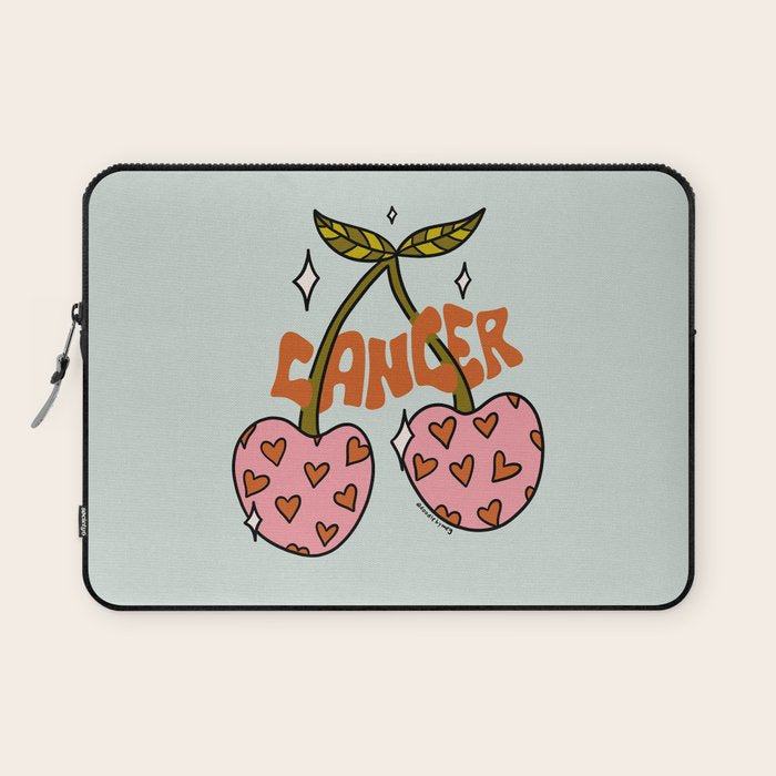 Cancer Zodiac Cherries Laptop Sleeve Gallery Image 1
