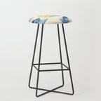 Garden Bird feeding antique white Stool Gallery Image 1