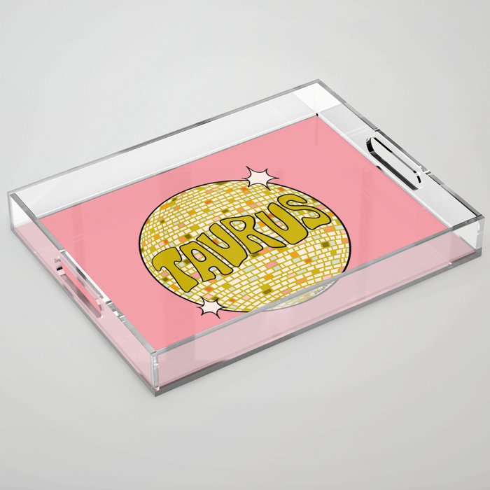 Taurus Disco Ball Acrylic Tray Gallery Image 1
