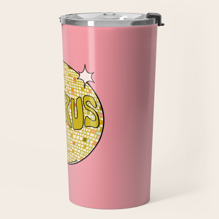 Taurus Disco Ball Travel Mug Gallery Image 2