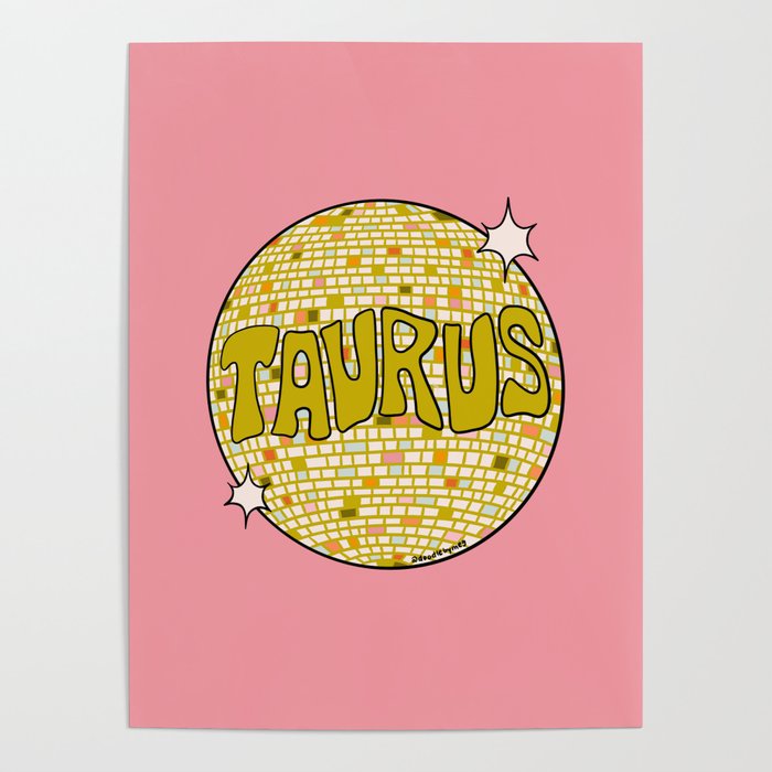 Taurus Disco Ball Poster Gallery Image 1