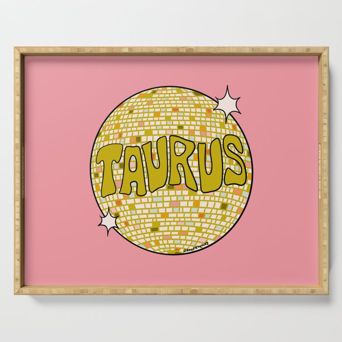 Taurus Disco Ball Serving Tray Gallery Image 1