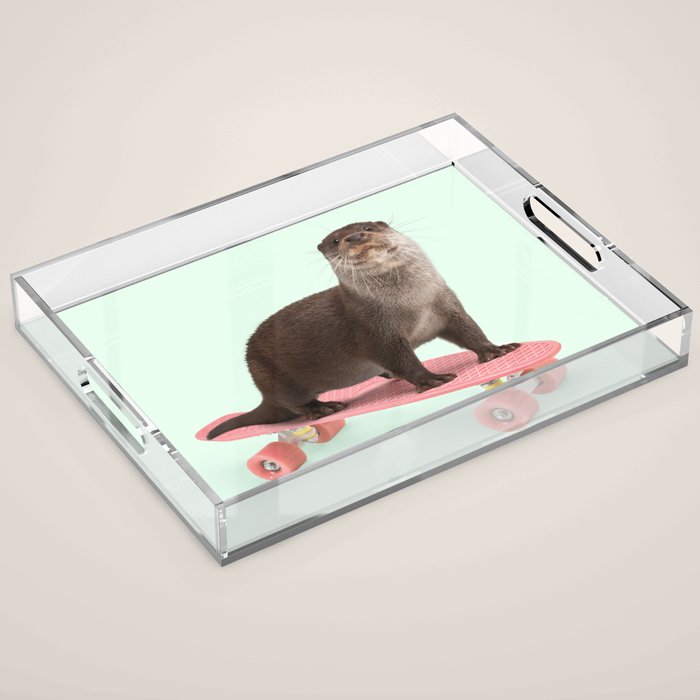 SKATE OTTER Acrylic Tray Gallery Image 1