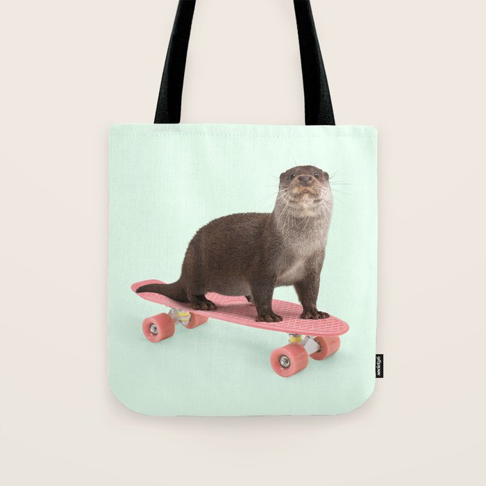 SKATE OTTER Tote Bag Gallery Image 1