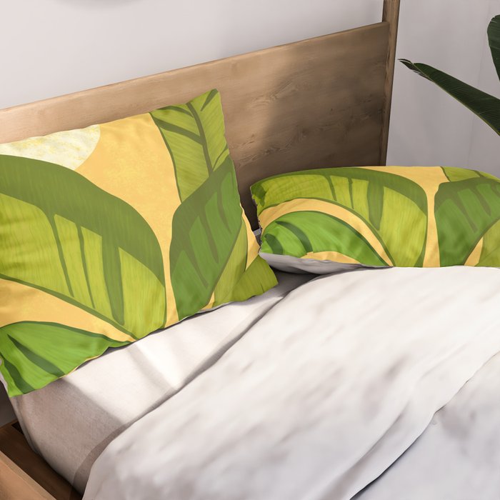 Sunny Afternoon Tropical Landscape  Pillow Sham Gallery Image 2