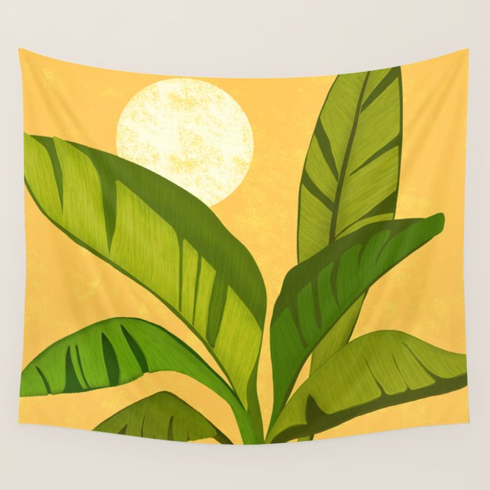Sunny Afternoon Tropical Landscape  Wall Tapestry Gallery Image 4