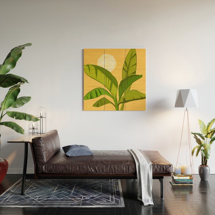 Sunny Afternoon Tropical Landscape  Wood Wall Art Gallery Image 2