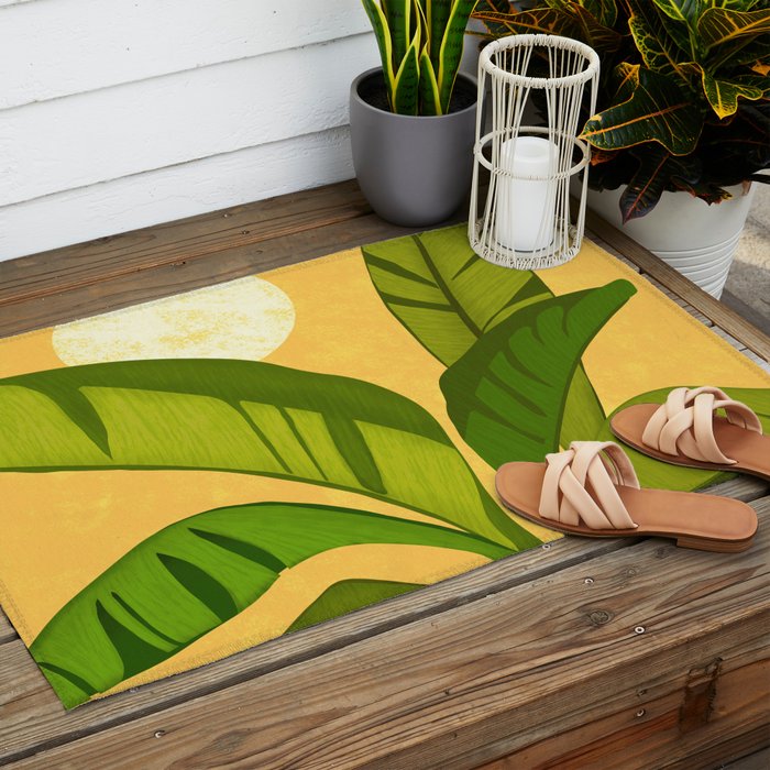 Sunny Afternoon Tropical Landscape  Outdoor Rug Gallery Image 2