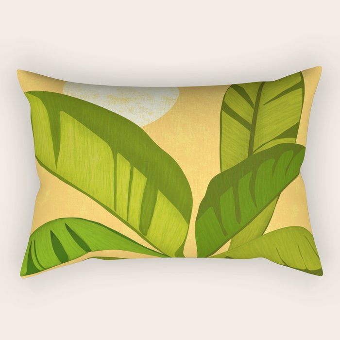 Sunny Afternoon Tropical Landscape  Rectangular Pillow Gallery Image 1