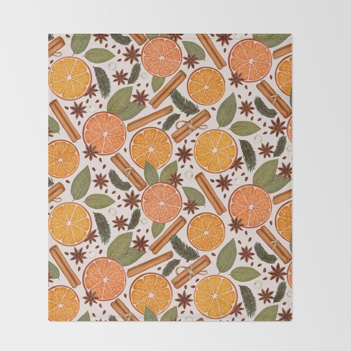 Winter Spices Throw Blanket Gallery Image 2