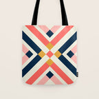 Bold Geometric Quilt Block Tote Bag Gallery Image 1