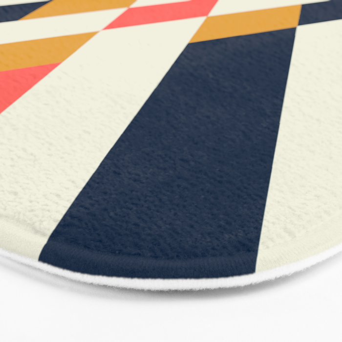 Bold Geometric Quilt Block Bath Mat Gallery Image 3