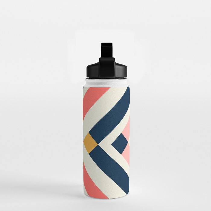 Bold Geometric Quilt Block Water Bottle Gallery Image 2