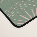 Make A Wish Dandelion Pattern in Sage Green & Peach Desk Mat Gallery Image 4