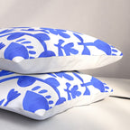 Abstract blue nature flower art pattern Pillow Sham Gallery Image 3