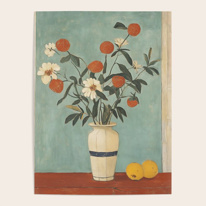 Winter Citrus and Petal Harmony Poster Gallery Image 4