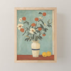 Winter Citrus and Petal Harmony Mini Art Print Gallery Image 1