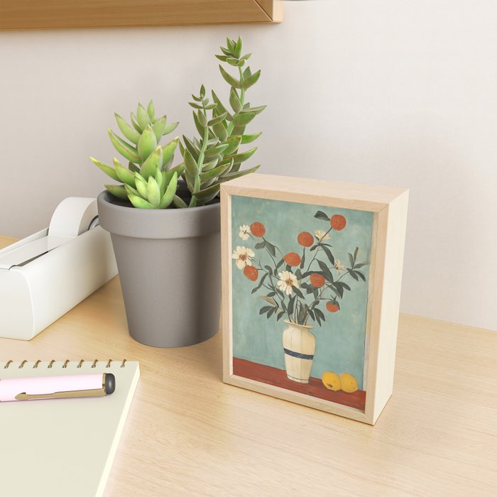 Winter Citrus and Petal Harmony Mini Art Print Gallery Image 2