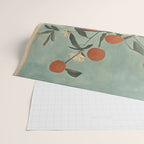 Winter Citrus and Petal Harmony Wrapping Paper Gallery Image 2