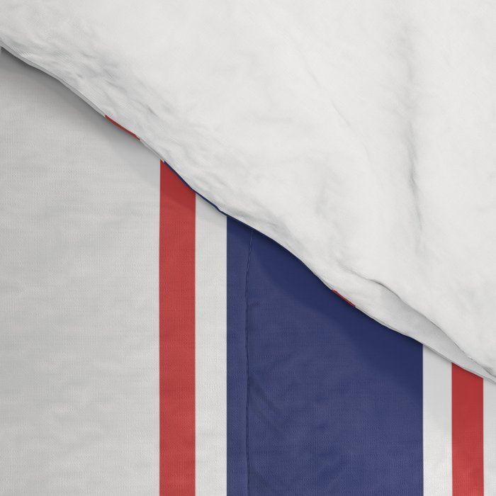 Nautical Red and Blue Stripes 2 Comforter Gallery Image 4