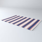 Nautical Red and Blue Stripes 2 Rug Gallery Image 3