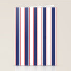 Nautical Red and Blue Stripes 2 Stationery Card Gallery Image 2