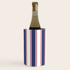 Nautical Red and Blue Stripes 2 Wine Chiller Gallery Image 2