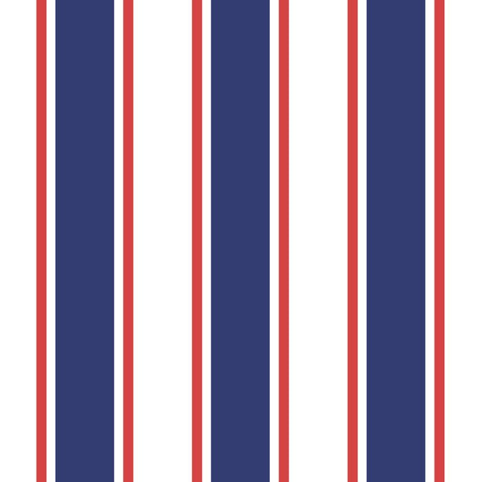 Nautical Red and Blue Stripes 2 Coffee Mug Gallery Image 2