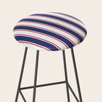 Nautical Red and Blue Stripes 2 Stool Gallery Image 2
