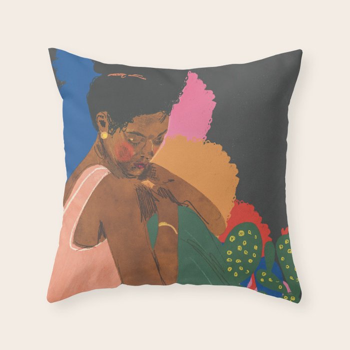 At night Throw Pillow Gallery Image 6