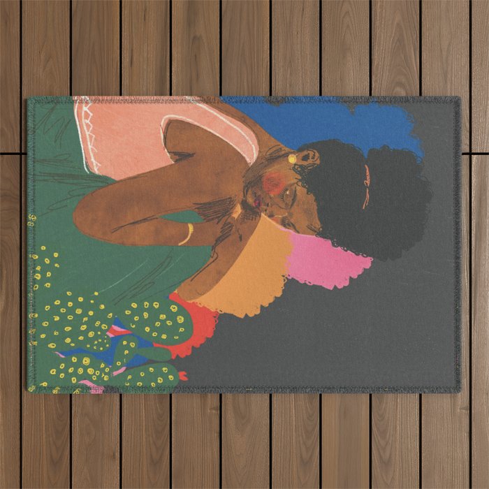 At night Outdoor Rug Gallery Image 1