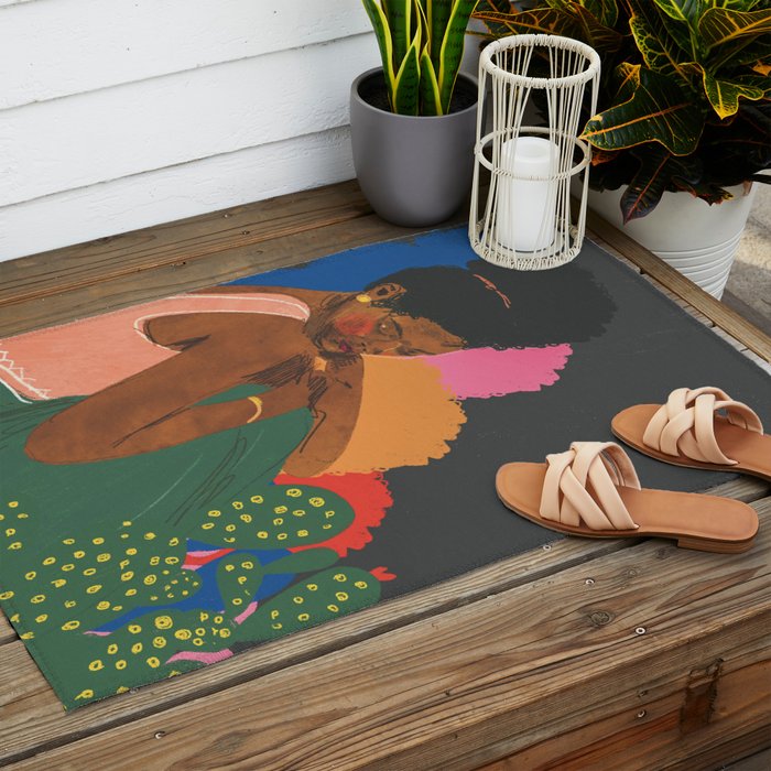At night Outdoor Rug Gallery Image 2