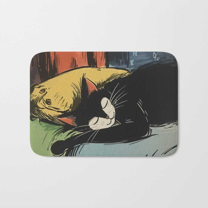 Ludwig The Black Cat  Bath Mat Gallery Image 1