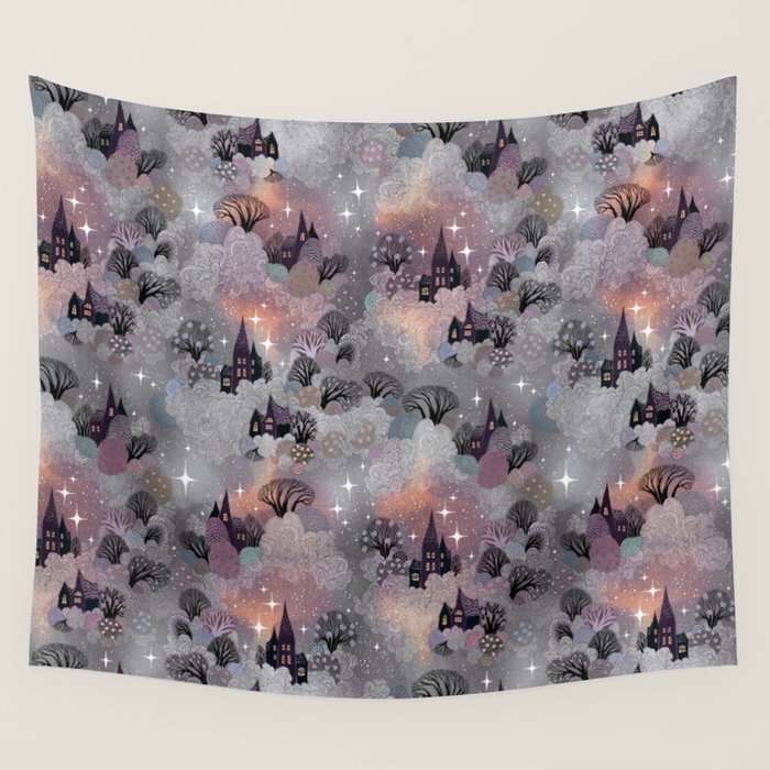 The Sleepy Village Wall Tapestry Gallery Image 1